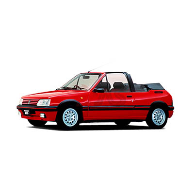 PEUGEOT 205 I Décapotable (741B, 20D) 03-1986/11-1995